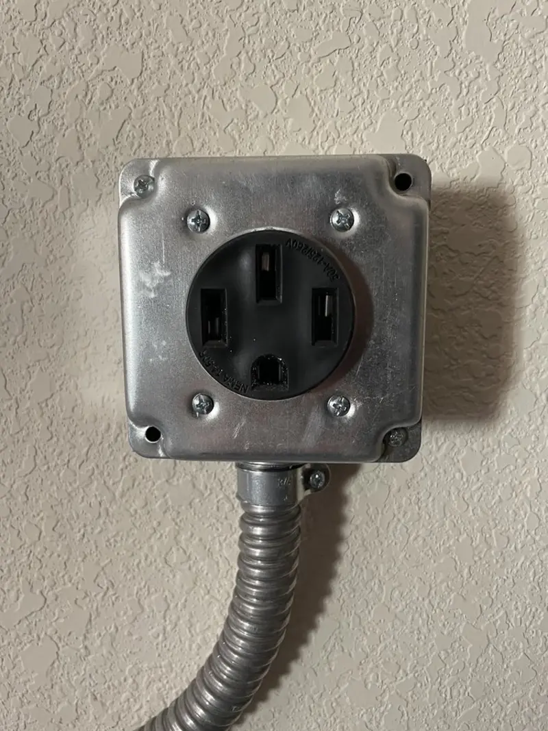 NEMA 14-50 outlet installed for Electrical Panel Upgrade in Colorado Springs
